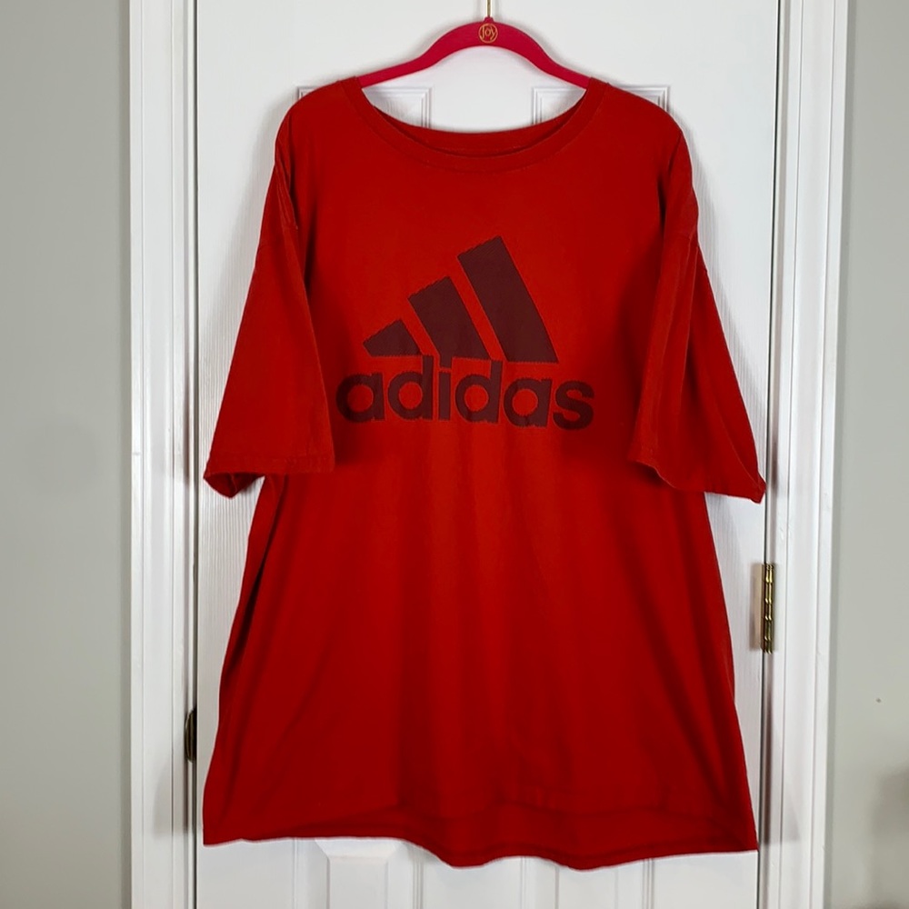 Adidas the go to tee red tee shirt size 2XL